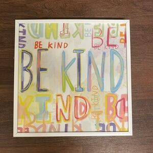 White/pastel Be Kind Collage Photo frame wall art